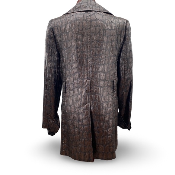 Forwear New York Espresso Brown Double-Breasted Women's Coat Jacket Size Medium - Picture 3 of 7